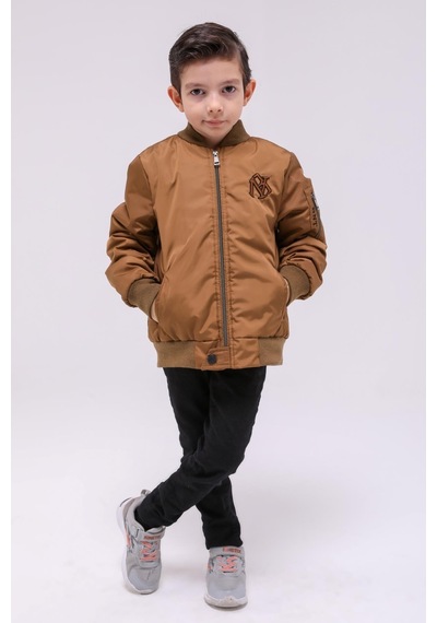 Benitto Kids Erkek Çocuk Mevsimlik Yağmurluk Ceket 51294-kahve Kahverengi