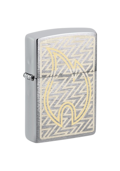Zippo Tread Flame Dizayn Çakmak Gri