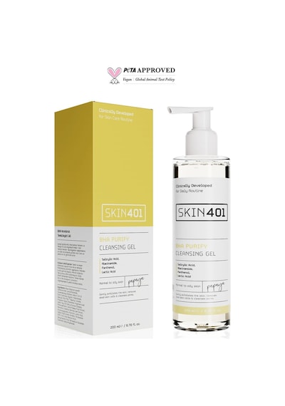 Skin401 Bha Arındırıcı Siyah Nokta Karşıtı Yüz Temizleme Jeli 200ml
