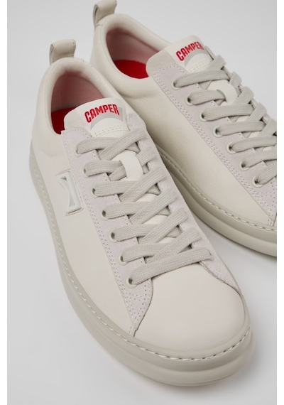 Camper Runner Four Deri Ve Nubuk Erkek Spor Ayakkabı K101052-003 Beyaz