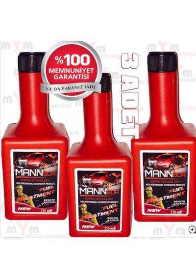 Mannbor Nano Teknolojili Benzin Yakıt Katkısı 250M 3 Adet N11.25