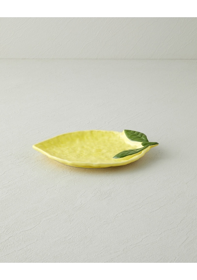English Home Lemonella Seramik Kayık Tabak 22x15x3 Cm Sarı