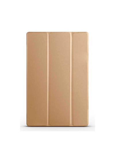 Galaxy Uyumlu  Tab A8 10.5 Sm-x200 2021 Frm Smart Cover Standlı 1-1 Kılıf-gold Arka Kapak