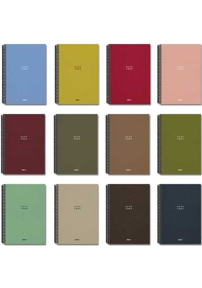Papirüs Defter Note Case Sipiralli Sert Kapak 16 23 120 Yaprak Çizgili