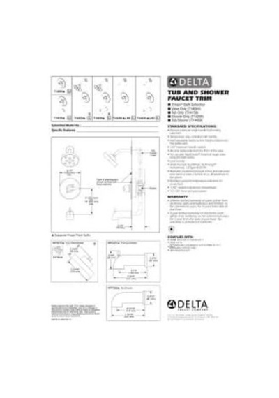 Delta Faucet T14159-ss, Paslanmaz 4296