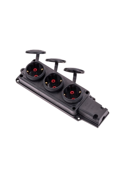 Byes 1x16a 2p+e 250v Üçlü Kauçuk Grup Priz Ip44