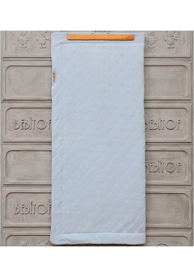 Bebitof Puanlı Kadife Bebek Battaniyesi - 95 X 85 Cm Mavi