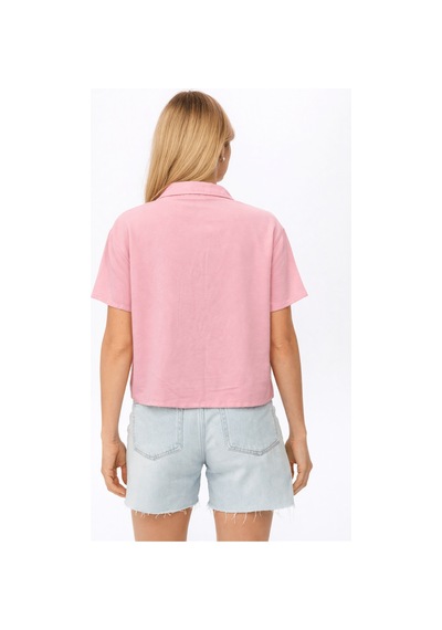 Fashion Friends 26y0022k1 Kadın Kısa Kollu Gömlek Pembe
