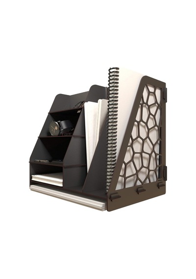 Kuk Design Voronoi Masaüstü Organizer Düzenleyici A4 Evrak Rafı Genel