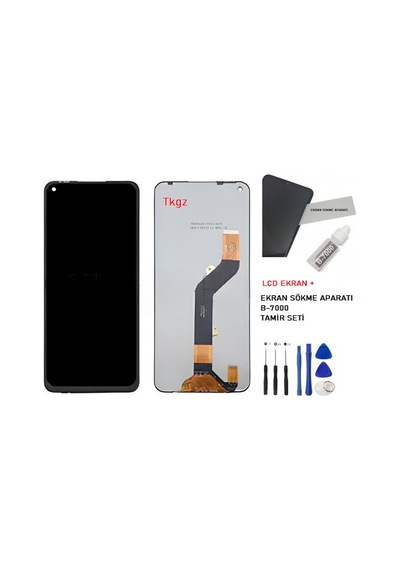 Tkgz Infinix Note 7 Lcd Ekran Dokunmatik Service Pack Lcd + B-7000 + Tamir Seti