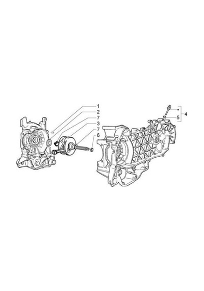 Aprilia,Piaggio,Vespa 125,150,200 Krank Setli Tip Komple Cat1