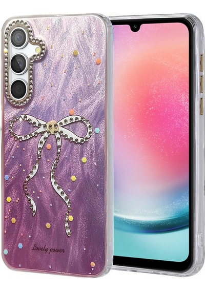 Samsung Uyumlu Galaxy A24 4g Kılıf Blade Aynalı Desenli Kapak Desen 1\