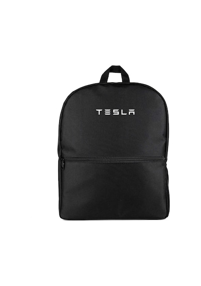 Tesla Text Siyah Sırt Çantası