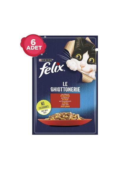 Tr Purina Sığır Etli Pouch Kedi Yaş Mama Konserve 6 X 85 Gr