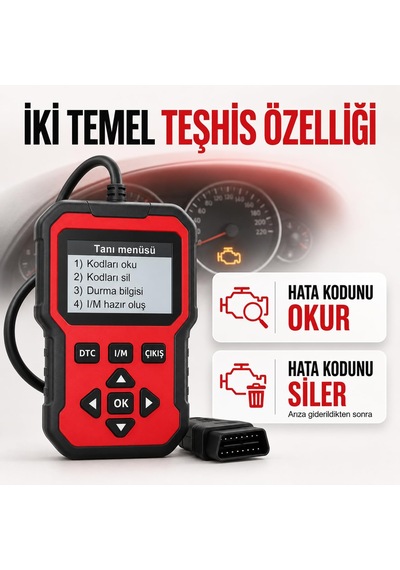 Tr V410 Obd2 Arıza Tespit Cihazı Türkçe Menü 12v