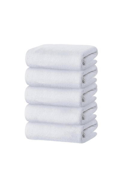 Naturıca El Yüz Havlusu 50x90 Ring 5 Adet Beyaz
