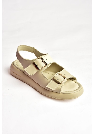 Fox Shoes S518108309 Bej Kadın Sandalet Bej
