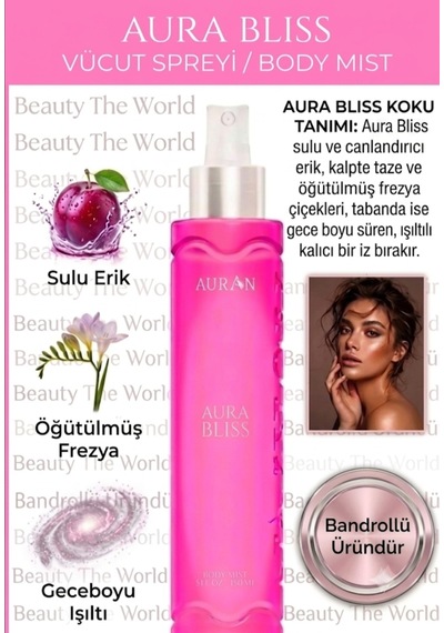 Modadünyası Auran Baby Powder Vücut Spreyi 100 ML