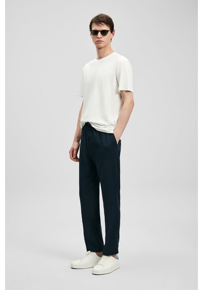 Lufian Erkek Fınto Modern Grafik T-shirt 111020323 Beyaz