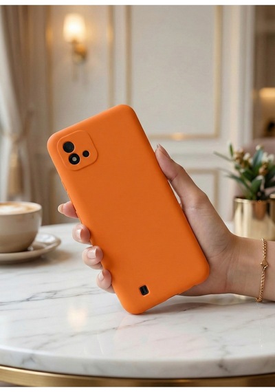 Realme C11 2021 Kılıf İçi Kadife Soft Silikon Lansman Kapak