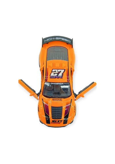 Spor Araba Gt-500 Sürtmeli Işıklı Sesli Turuncu Plastik 18cm