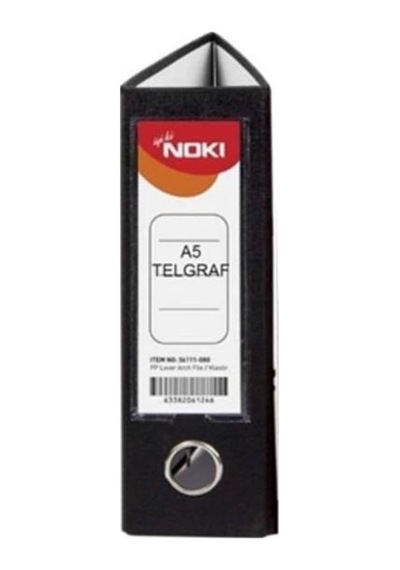 Noki Klasör Telgraf Geniş Siyah