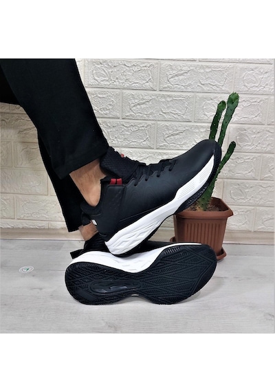 Jump 28652 Siyah-beyaz Boğazlı Basket Spor Ayakkabı Siyah - Beyaz