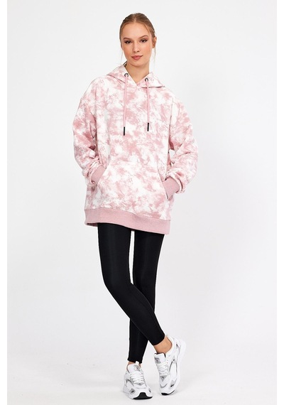 Alexander Gardi Alexandergardı Batik Desenli Kapüşonlu Şardonlu Oversize Sweatshirt Un-757a07 001