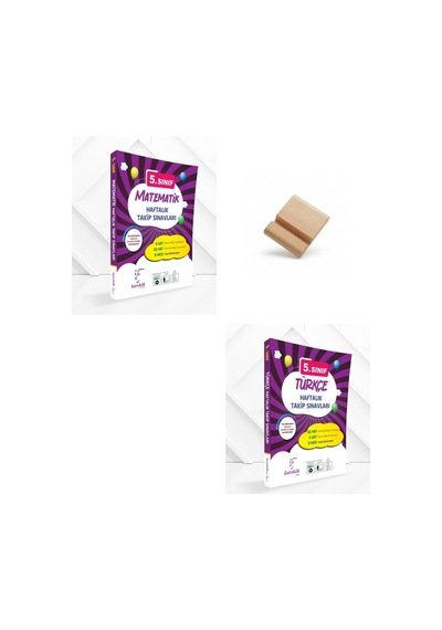 Karekök 5. Sınıf 2027 Matematik Ve Türkçe Haftalık Takip Sınavları + Telefon Standı
