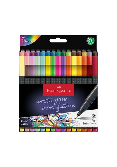 Faber-castell Grip Keçeli Kalem Seti 30 Parça Pastel Ve Neon Renk Seçenekleri İle