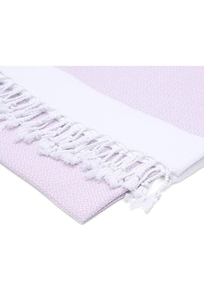 Premium%100 Pamuk Battal Boy Peştemal 100x180 Cm Lüks Plaj Havlusu, Hızlı Kuruyan Kum Tutmaz Şezlong Havlusu, Hafif Seyahat İçin İdeal 1, Lila Açık