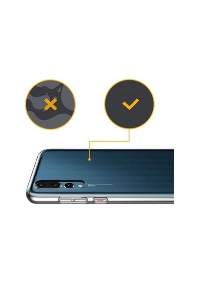 Huawei P20 Pro İle Uyumlu Kılıf Şeffaf Esnek Silikon Telefon Kılıfı Kapak