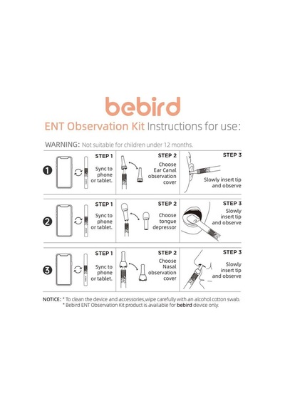Bebırd Ent Accessory Observatıon 3ın1 Kulak/burun/ağız Başlığı