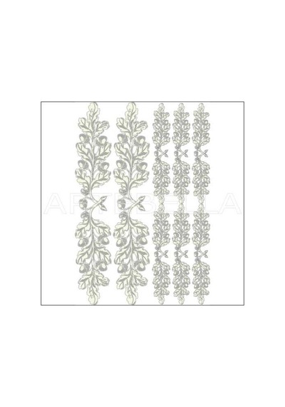 Artebella Büyük Dantel Kolay Transfer 1768k Koyu Zemin 23x34cm