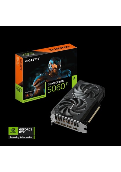 Gıgabyte Gv-n506twf2max Oc-16gd, Rtx5060tı, Wındforce Max Oc, 16gb, Gddr7, 128bıt, 2 Fanlı, 1xhdmı,