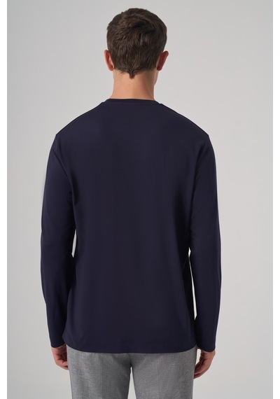 Morven Erkek Lacivert Trend Bisiklet Yaka Rayon Sweatshirt 26ks063005200 Lacivert