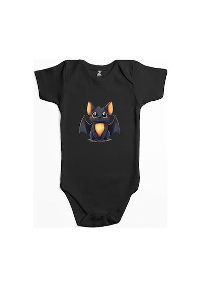 Zepplin Giyim Şirin Yarasa Mavi Bebek Body Zıbın