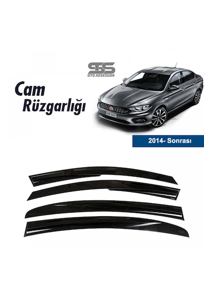Cam Rüzgarlığı Fiat Egea 2014 Sonrası Mügen Tip Piano Black