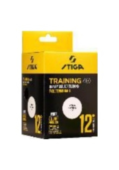 Stıga 1110-2610-12 Table Tenis Ball Traınıng Whıte - Pinpon Topu Beyaz Antreman 12 Li