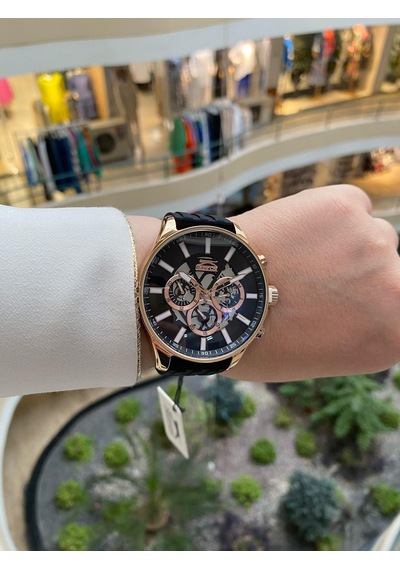 Slazenger Sl.09.2127.2.03 Quartz Silikon Siyah 45 Mm Erkek Kol Saati