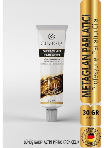 Cuvesta Metaglan Parlatıcı Gümüş/bakır/altın/krom/çelik/pirinç/nikel Parlatma Cilası Tekli