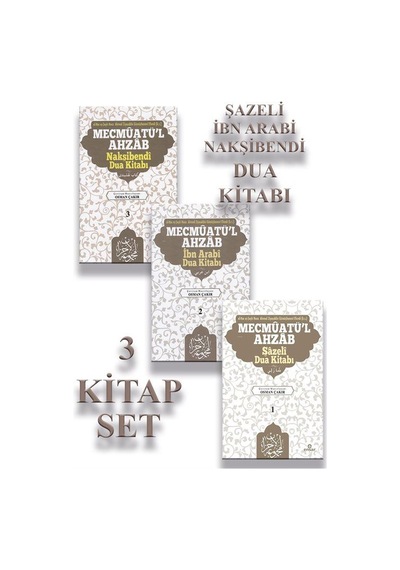 Mecmûatü'l-ahzab Bütün Duaların Mecmuası 3 Kitap Set & Şazel...