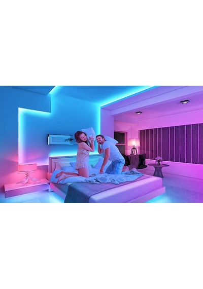 EvimLed Bluetooth Özellikli Sese ve Müziğe Duyarlı RGB  İç Mekan Şerit Led 10 M