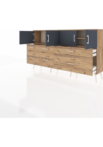 Arges Konsol 4 Raflı 6 Çekmeceli 4 Kapaklı 176x30x99 Çam-antrasit/çam Antrasıt/atlas Çam - Atlas Çam Arges Konsol 4 Raflı 6 Çekmeceli 4 Kapaklı 176x30x99 Çam-antrasit/çam Antrasıt/atlas Çam - Atlas Çam