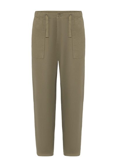 Vamos Baggy Fit Gabardin Pantolon Haki