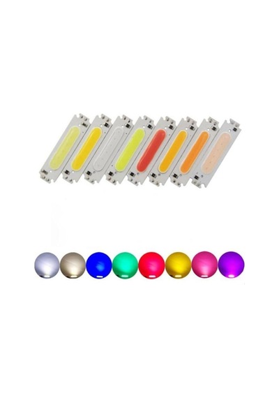 Cob Led Çip Günışığı (Warm White) 12V 2W 6015 Pcb Bord Dıy Işık K