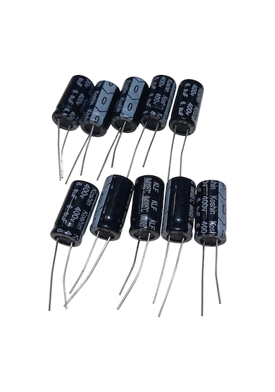 10 Adet 6.8uf 400v Elektrolitik Kondansatör 10x20mm