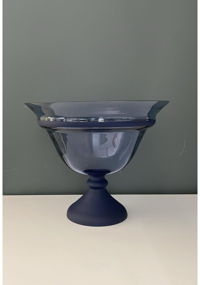 Decorıum Ayaklı Kase Yarı Mat Kobalt 24x30 Cm
