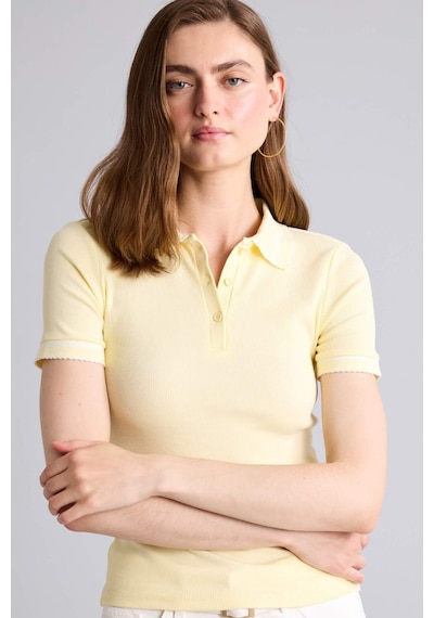 Defacto Regular Fıt Fitilli Kısa Kollu Polo Açık Sarı Tişört H1590ax26smyl450 Sarı-yl450 Defacto Regular Fıt Fitilli Kısa Kollu Polo Açık Sarı Tişört H1590ax26smyl450 Sarı-yl450