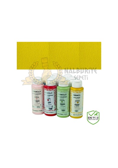 Permolit Multi-Surface Akrilik Hobi Boyası Sarı 120 Ml.